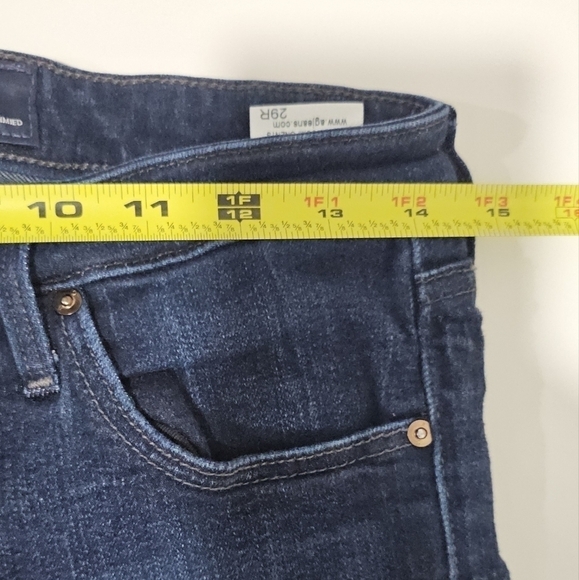 Ag Adriano Goldschmied The Prima Mid Rise Cigarette Denim Jeans Size 29 R - Picture 12 of 14